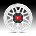 Black Rhino Delta Machined Silver Custom Truck Wheels 5